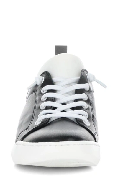 Shop Softinos By Fly London Bonn Sneaker In 013 Black Smooth Leather