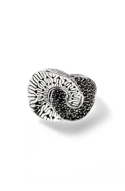 Shop John Hardy Radial Pavé Ring In Black