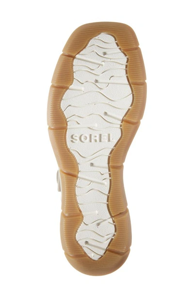 Shop Sorel Joanie Iii Ankle Strap Wedge Platform Sandal In Chalk Gum 17