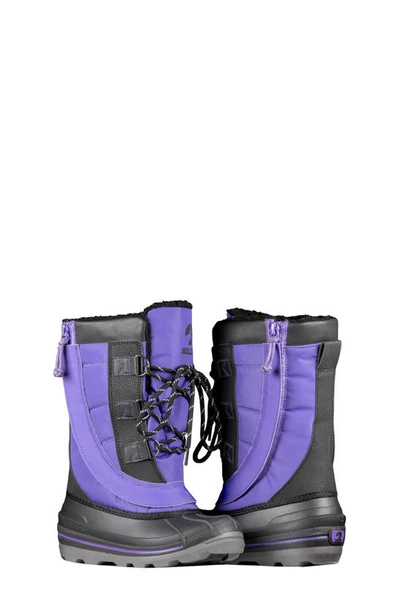 Shop Billy Footwear Ice Snow Boot In Black/ Purple