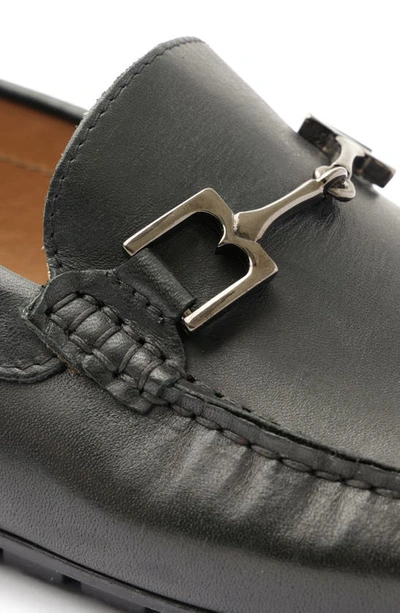 Shop Bruno Magli Xander Driving Loafer In Black Leather