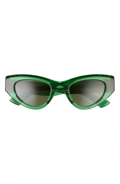 Shop Bottega Veneta 49mm Cat Eye Sunglasses In Green