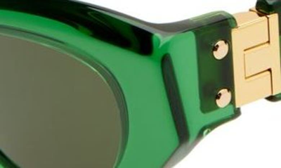Shop Bottega Veneta 49mm Cat Eye Sunglasses In Green