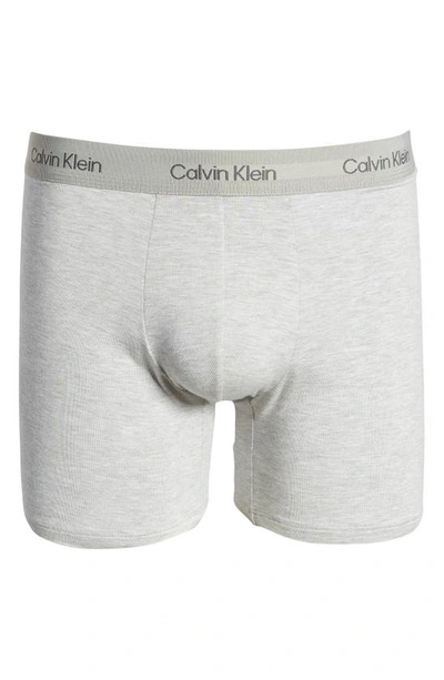 Shop Calvin Klein Ultra-soft Modern Stretch Modal Boxer Briefs In Grey Heather