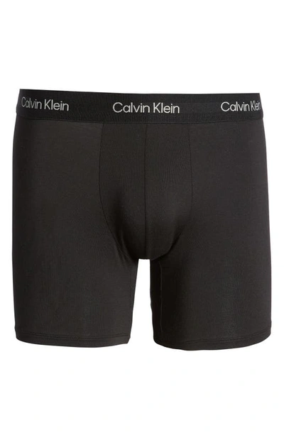 Shop Calvin Klein Ultra-soft Modern Stretch Modal Boxer Briefs In Black