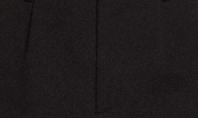 Shop Saint Laurent Scallop Hem Bouclé Tweed Shorts In Noir