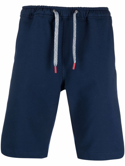 Shop Kiton Shorts In Blu