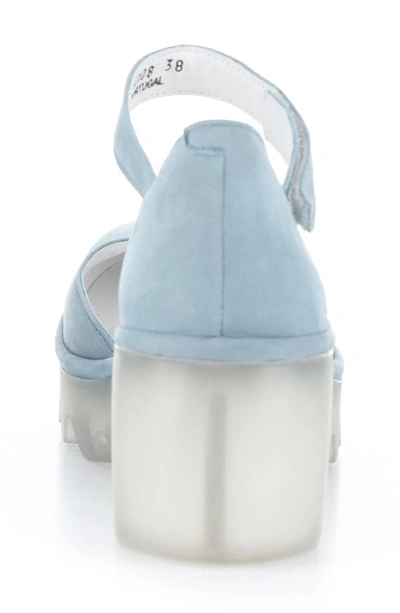 Shop Fly London Biso Wedge Pump In Pale Blue Cupido