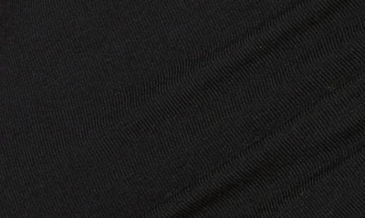 Sanctuary Ruched Collar Cardigan In Blck