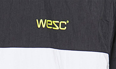 Shop Wesc Colorblock Running Jacket In Black
