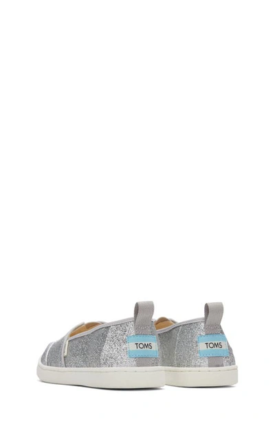 Shop Toms Kids' Alpargata Slip-on Sneaker In Silver