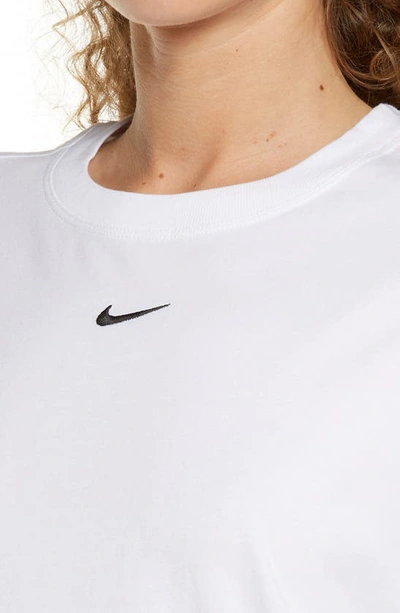 Shop Nike Sportswear Essential T-shirt In White/ Black