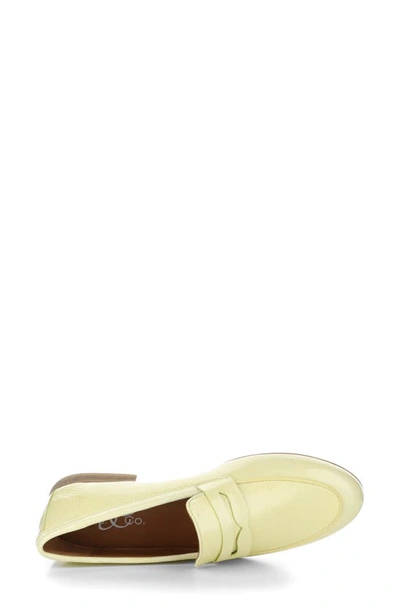 Shop Bos. & Co. Jena Penny Loafer In Yellow Duma Patent