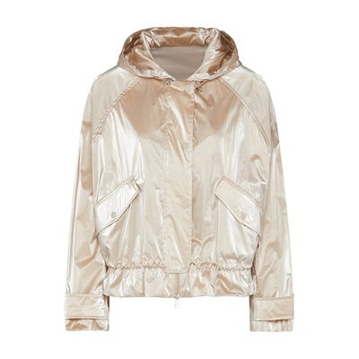 Shop Moncler Tiya Jacket In Beige