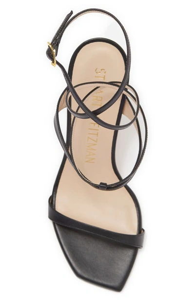Stuart Weitzman Ellsie Strappy Sandal In Black