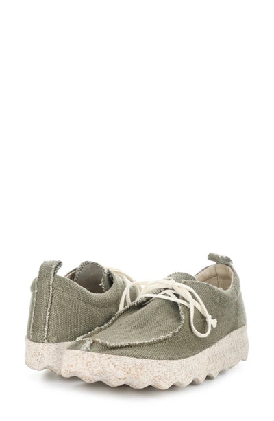 Shop Asportuguesas By Fly London Chat Sneaker In Military Green/ Natural Hemp