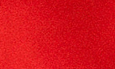 English Factory Puff Shoulder Mixed Media Minidress In Red