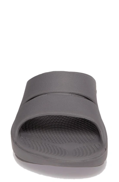 Oofos Ooahh Slide Sandal In Slate