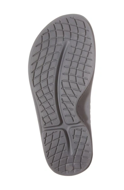 Oofos Ooahh Slide Sandal In Slate