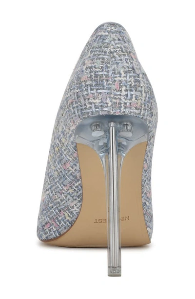 Shop Nine West 'tatiana' Pointy Toe Pump In Light Blue Multi