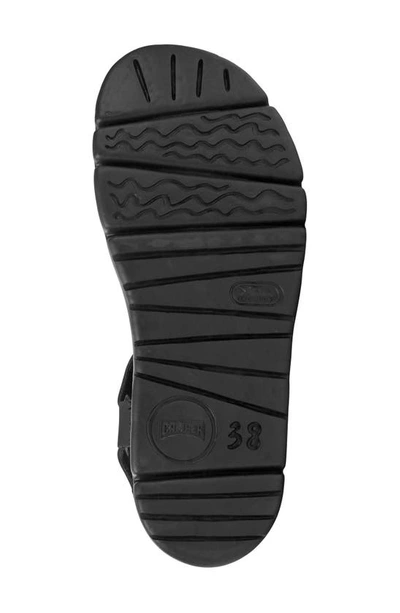 Camper Oruga Up Platform Sport Sandal In Black/ Black