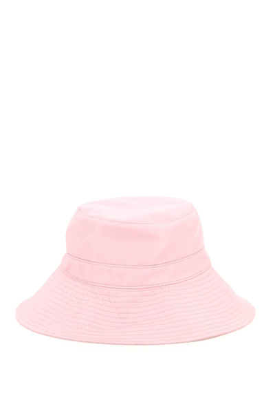 Shop Ganni Nylon Bucket Hat In Pink