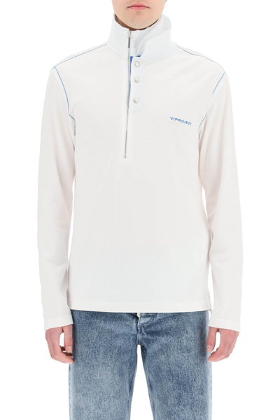 Shop Y/project Y Project Long Sleeve Polo Shirt In White