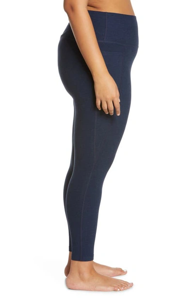 Shop Beyond Yoga Out Of Pocket High Waist Leggings In Nocturnal Navy