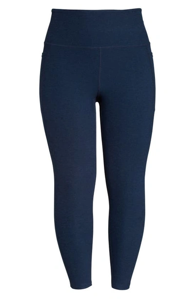 Shop Beyond Yoga Out Of Pocket High Waist Leggings In Nocturnal Navy