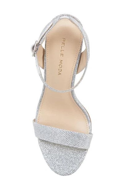 Shop Pelle Moda Brynn Ankle Strap Sandal In Silver