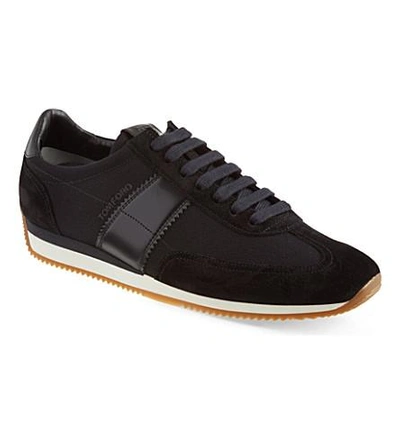 Shop Tom Ford Orford Running Trainers In Black
