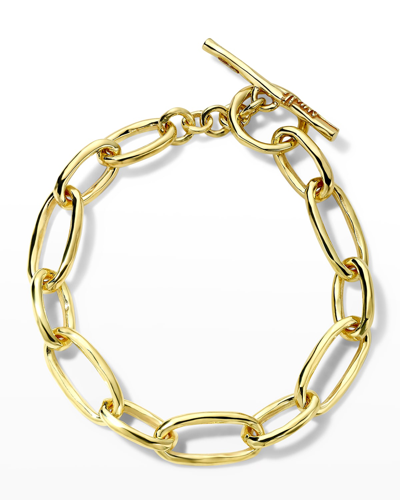 Shop Ippolita Classico Oval Sculpted Link Bracelet In Gold