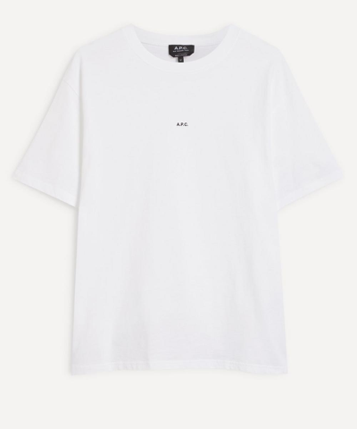 Shop Apc Kyle Small Logo T-shirt In White
