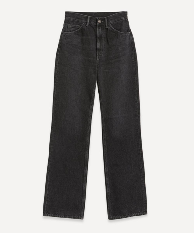Shop Acne Studios Women's 1977 High-rise Bootcut Jeans In Vintage Black