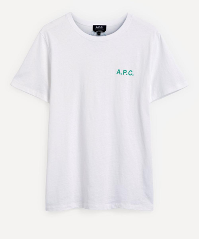 Shop A.p.c. Mike Logo T-shirt In White