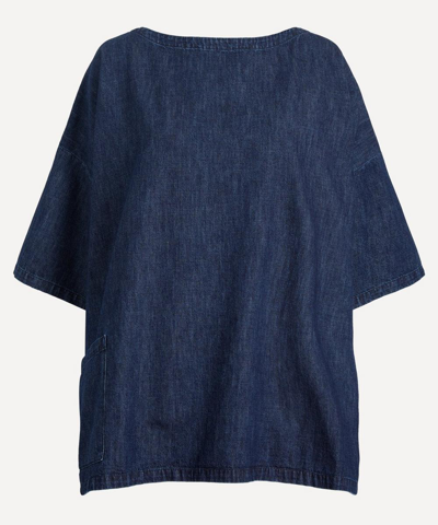 ESKANDAR ESKANDAR WOMEN'S 3/4 SLEEVE SCOOP-NECK TUNIC 