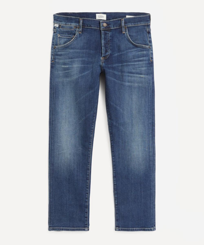 Citizen Of Humanity Emerson Slim-fit Cropped Boyfriend Jeans In Blue Ridge