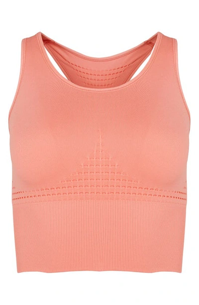 Shop Sweaty Betty Stamina Longline Sports Bra In Blush Pink