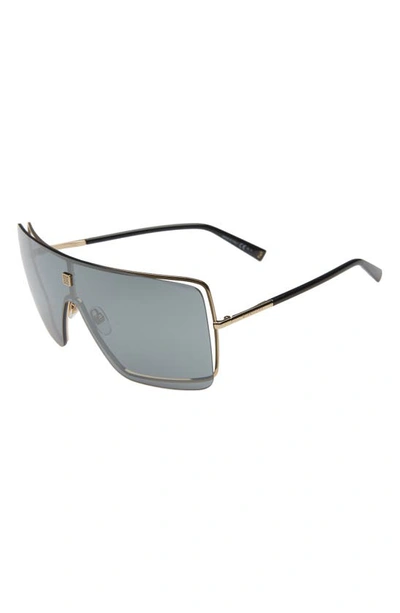 Shop Givenchy Shield Sunglasses In Gold/ Silver