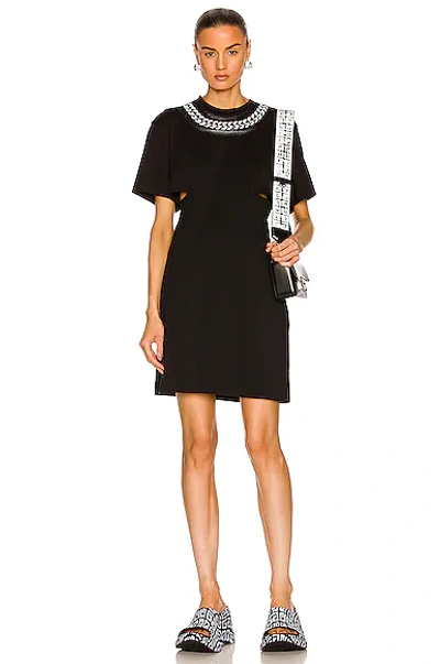 Givenchy Dress With 3d Chain Print In Black