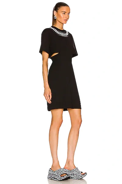 Givenchy Dress With 3d Chain Print In Black