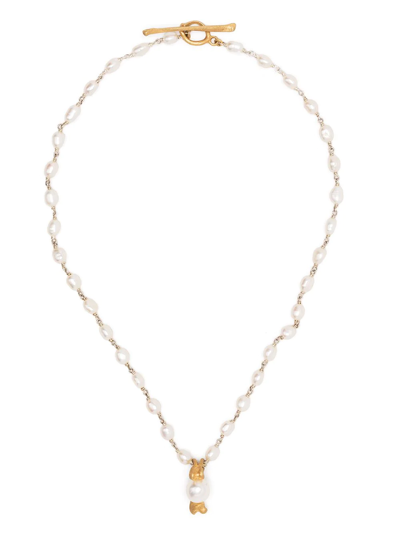 Shop Claire English Tortura Pearl Necklace In Silber