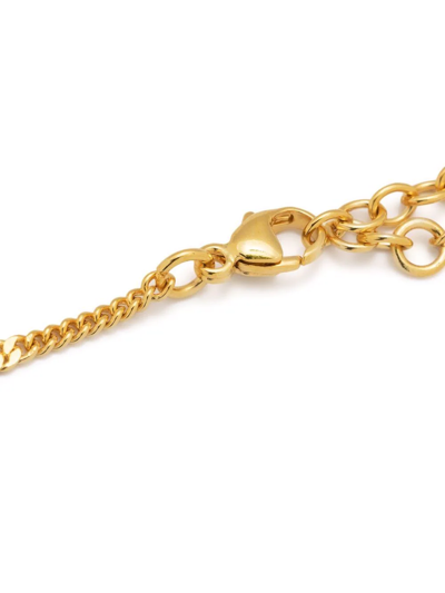 Shop Saint Laurent Collier Court Chain Necklace In Gold