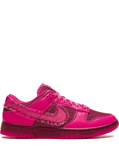 Shop Nike Dunk Low "valentine's Day" Sneakers In Pink
