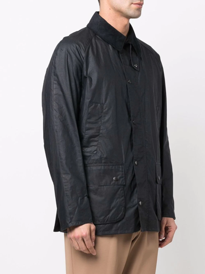 Barbour Press-stud Fastening Jacket In Blau