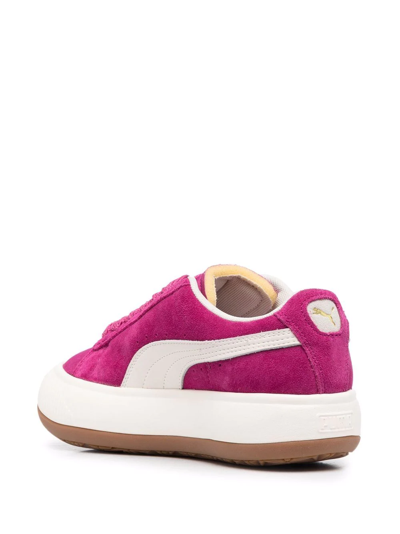 Shop Puma Mayu Up Suede Sneakers In Rosa