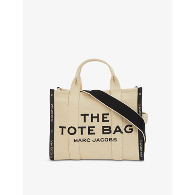 Shop Marc Jacobs Women's Warm Sand The Jacquard Medium Tote Bag