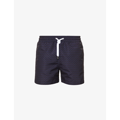 Shop Frescobol Carioca Sport Slim-fit Swim Shorts In Navy