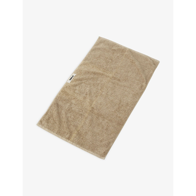 Tekla Brown Logo-embossed Organic-cotton Guest Towel 30cm X 50cm In Brown