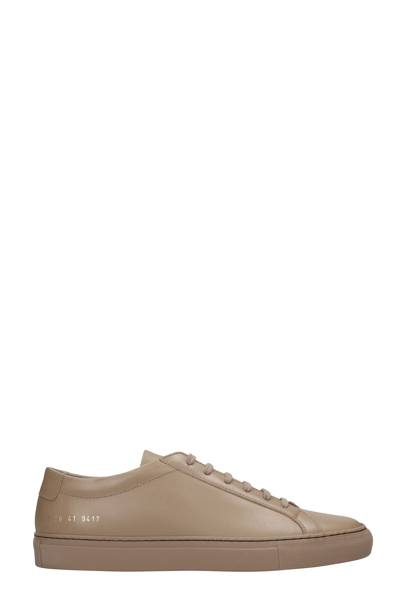 Shop Common Projects Achille Sneakers In Brown Leather